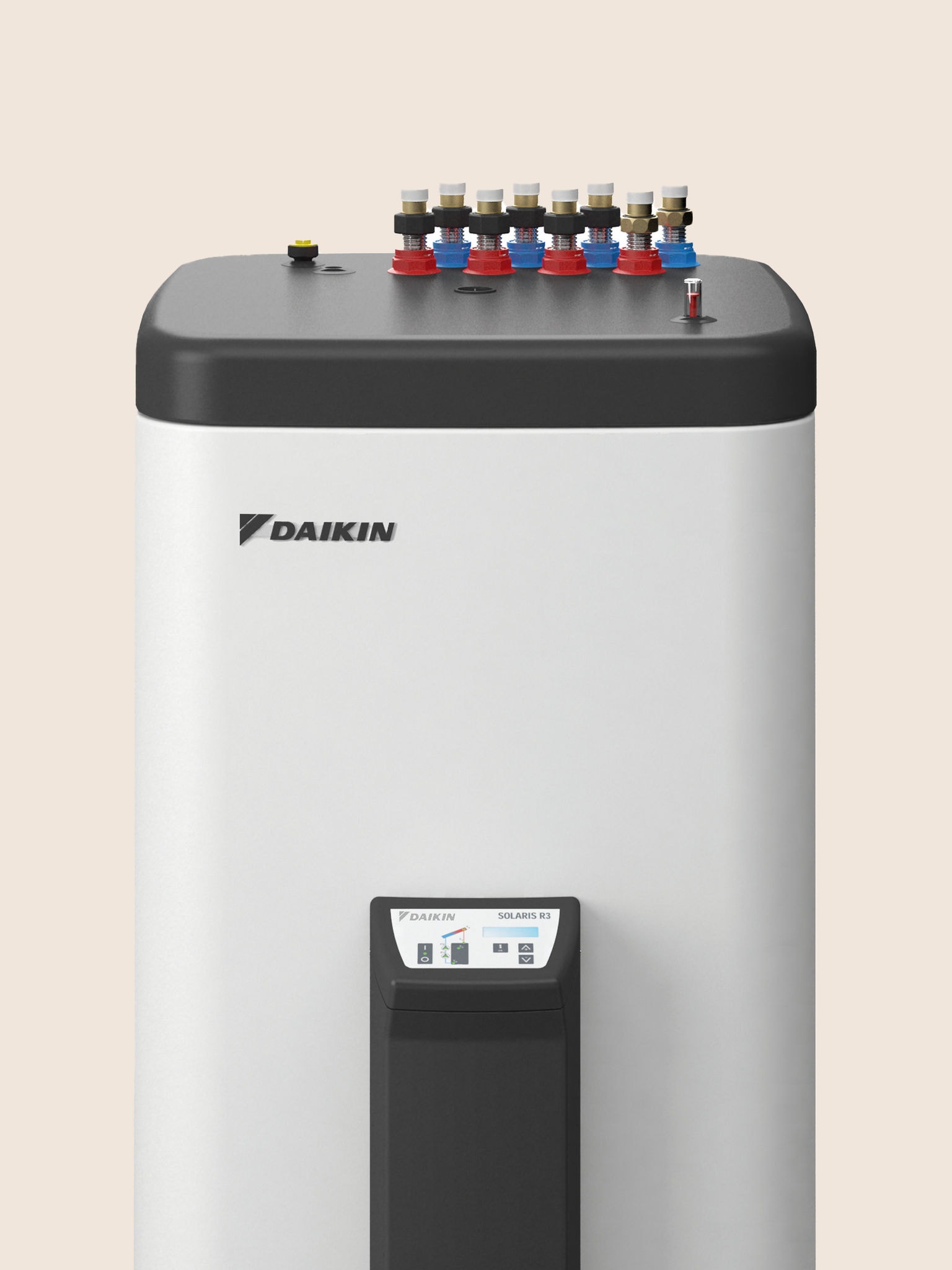 Front view of a thermal store unit.