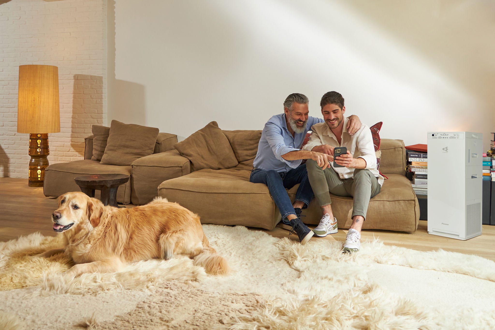 Family enjoying the benefits of the latest air purifier technologies