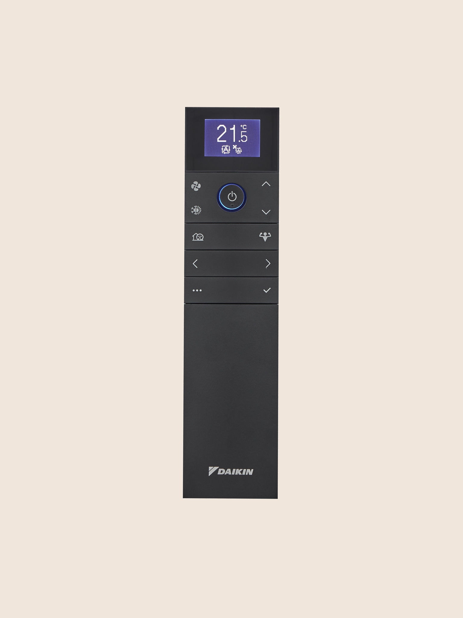 Packshots: Remote control of a Daikin Emura air conditioner