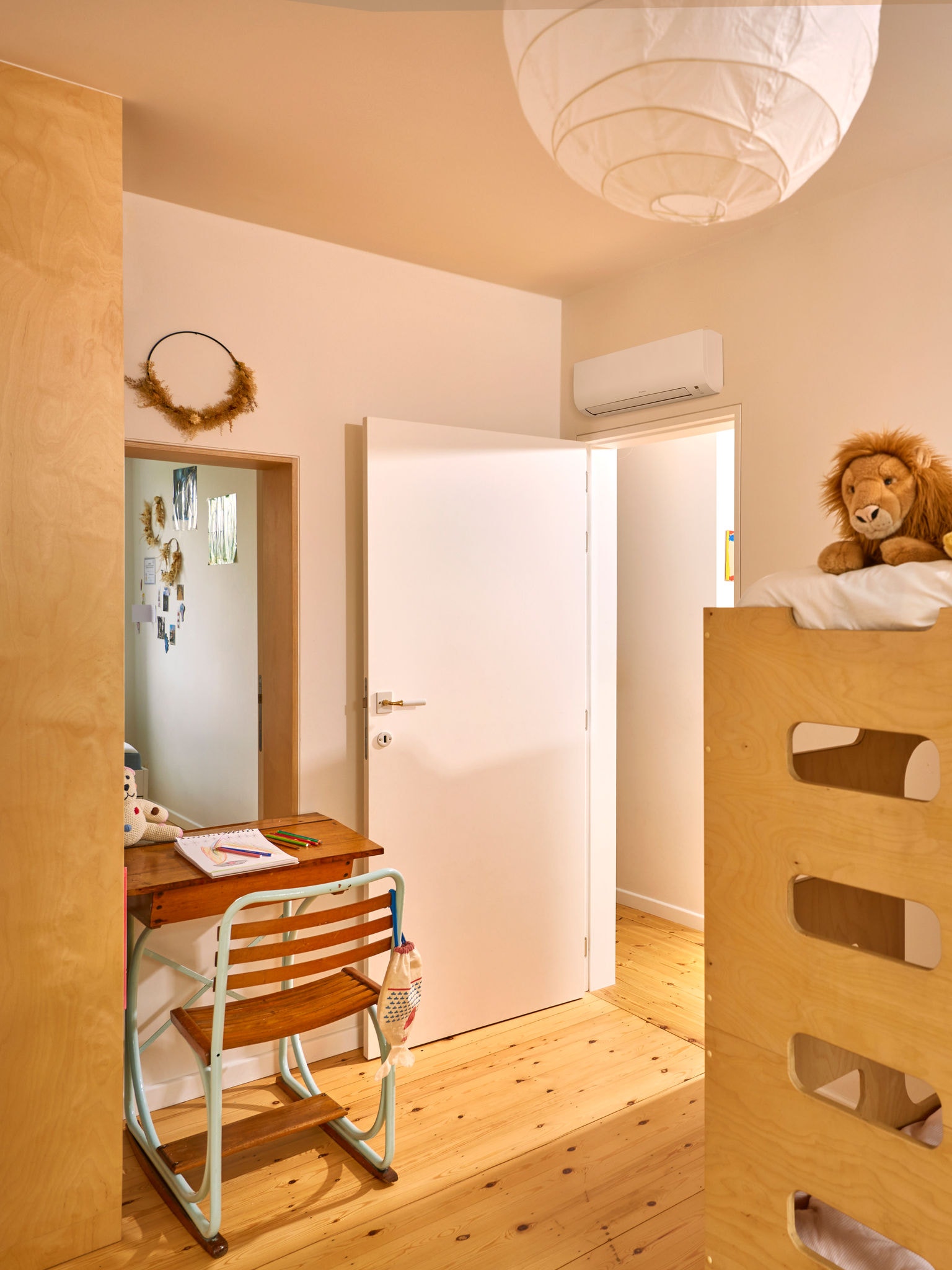 Child’s bedroom kept comfortable with quiet air conditioning