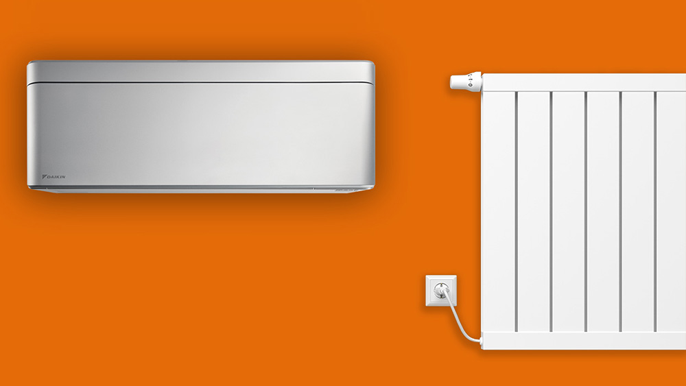 Replacing radiators with air conditioners for home heating Daikin